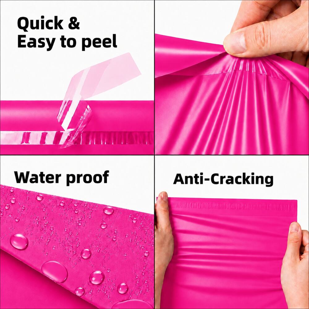 POLY MAILERS PINK (15 PACK) 12x15.5 SELF SEAL SHIPPING BAGS MAILING BAGS NEW - Picture 4 of 4